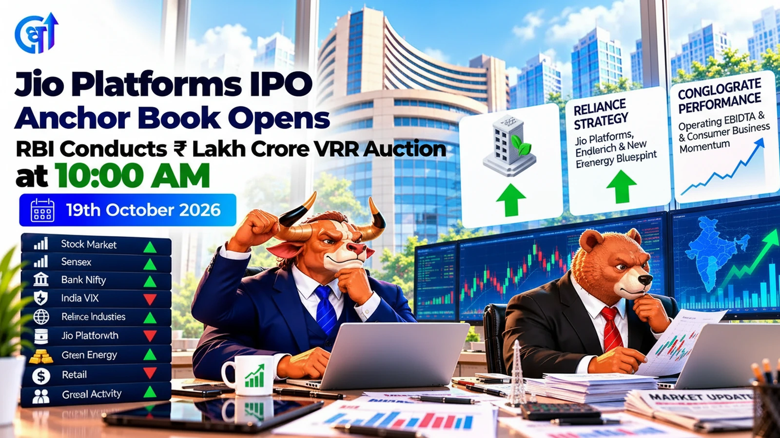 Jio Platforms IPO Anchor Book Opens, RBI Conducts ₹1 Lakh Crore VRR Auction