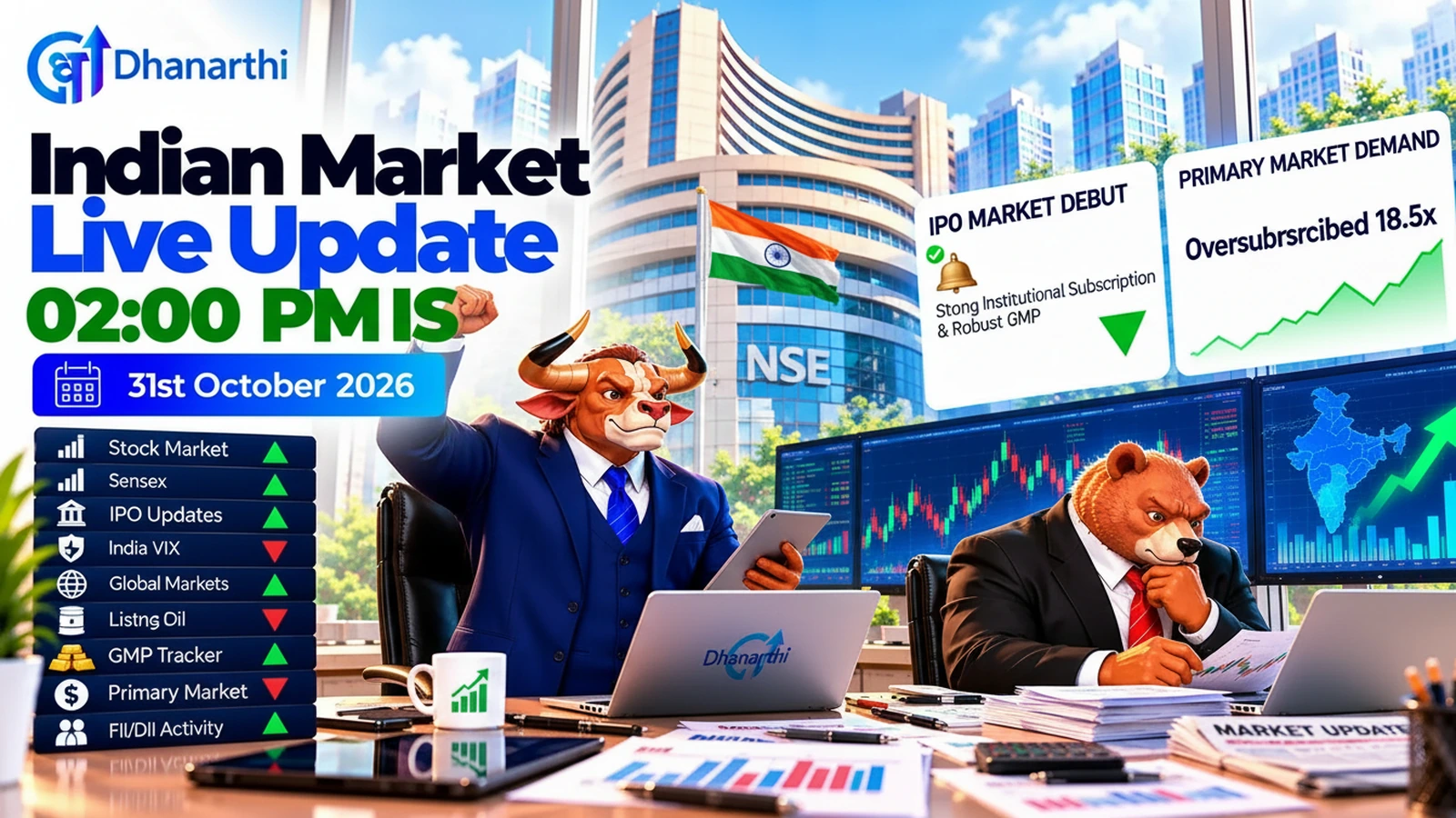 Indian Market Live Update at 02:00 PM IST