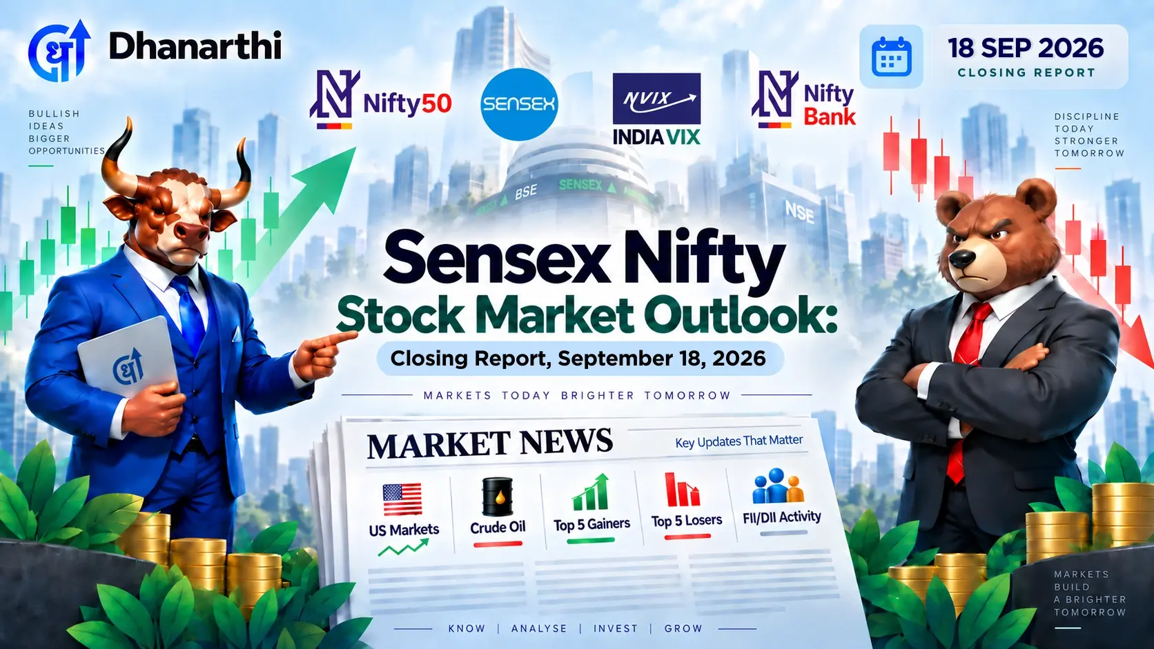 Sensex Nifty Stock Market Outlook: Closing Report, September 18, 2026