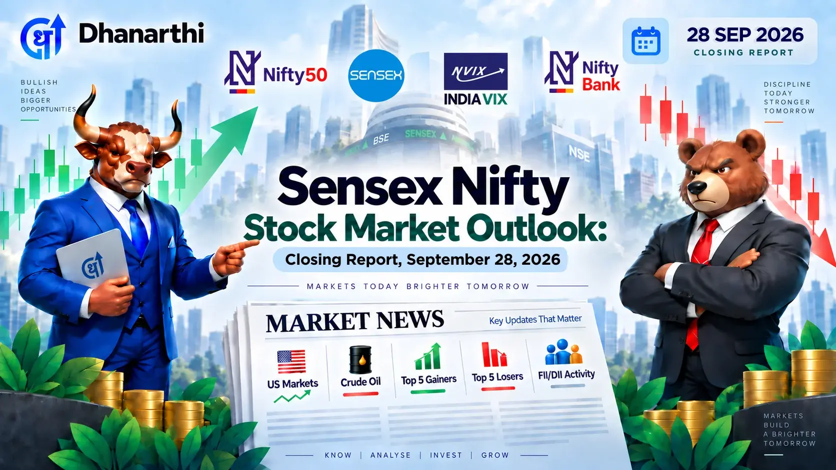Sensex Nifty Stock Market Outlook: Closing Report, September 28, 2026
